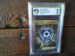 Pokemon vmax gold secret graded art sr metal saucer vstar gx 214/202 v Card b9 - Image 1
