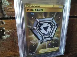 Pokemon vmax gold secret graded art sr metal saucer vstar gx 214/202 v Card b9 - Image 2