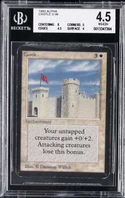 1993 MAGIC: THE GATHERING ALPHA CASTLE BGS 4.5 - Image 1