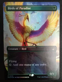 Birds of Paradise (Anime Borderless) Ravnica Remastered Foil - Image 1