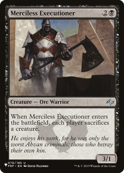 Merciless Executioner #76 | Near Mint | The List Magic MTG - Image 1