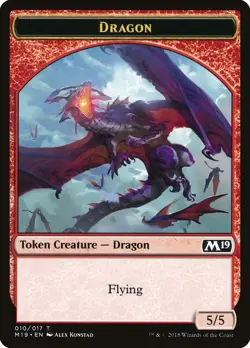 Dragon Token (010) - Core Set 2019 #010/017 MTG Magic The Gathering - Image 1