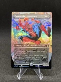 FOIL SPECTACULAR SPIDER-MAN R 0014 MtG Rare FULL ART FOIL - Image 1