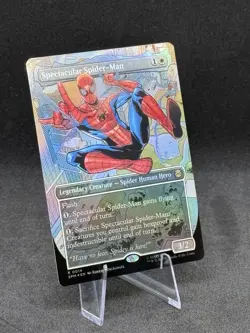 FOIL SPECTACULAR SPIDER-MAN R 0014 MtG Rare FULL ART FOIL - Image 2