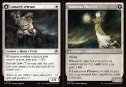 Lunarch Veteran // Luminous Phantom, Innistrad Remastered, Near Mint x 1 MTG - Image 1