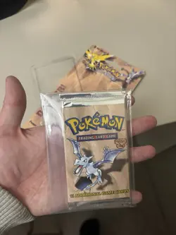 Pokemon WOTC vintage fossil blister / booster pack aerodactyl Artwork - Image 3