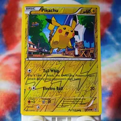 Pikachu 20/108 XY Roaring Skies Reverse Holo Common Pokemon TCG - Image 1