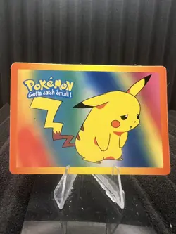 Pikachu Vintage Pocket Monsters Vending HOLO Prism Sticker Bandai 1999 Nintendo - Image 2