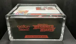 Destined Rivals Pokemon ETB with Acrylic Display Case New Magnetic Sealed - Image 3