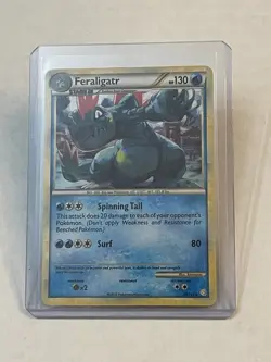 Pokemon TCG Feraligatr 20/123 HeartGold & SoulSilver Cosmos Holo Rare 2010 - Image 1