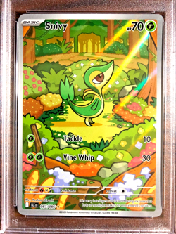 Snivy Illustration Rare #087 - PSA MINT 9 - 2025 SV Black Bolt - Pokemon TCG - Image 2