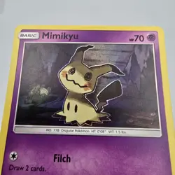 Pokemon Mimikyu 58/145 Holo Rare Pokemon Guardians Rising NM Card - Image 2
