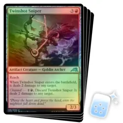 FOIL TWINSHOT SNIPER X4 Kamigawa: Neon Dynasty NEO Magic MTG MINT CARD - Image 1