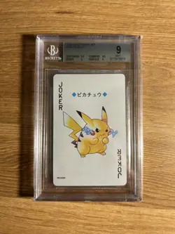 Pokemon Pikachu #25A BGS 9 - Beckett Japanese 1999 Gold Poker Card Ho-Oh Back - Image 1