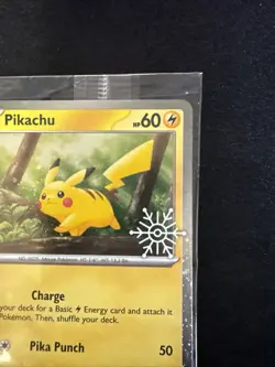 Pokemon Cards Pikachu 025/165 151 MEW Holiday Promo Holo TCG - Image 2