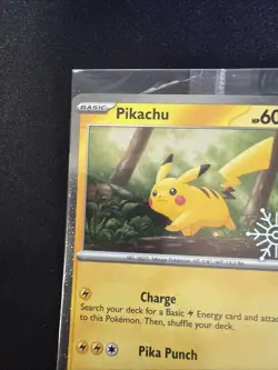 Pokemon Cards Pikachu 025/165 151 MEW Holiday Promo Holo TCG - Image 5