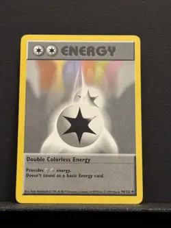 Double Colorless Energy Base Set 96/102 Pokemon Card - Image 1