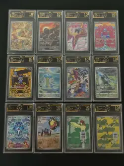 Pokemon Cards Chinese Lapras Absol Baxcalibur AR Set OCD 10 Graded Lot*12 SQ - Image 1