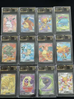 12 Lot OCD 10 Pokemon Chinese Card 151 SR Holo Charizard Mew SQ Graded #5 - Image 1