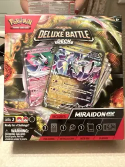 Pokemon Trading Cards - Deluxe Battle Deck - MIRAIDON EX (60-Card Deck, Box+) - Image 1