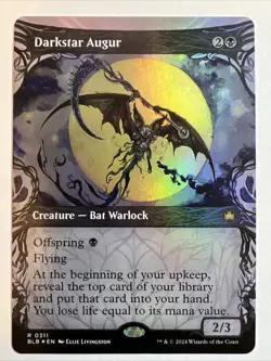 1x Darkstar Augur - Foil - Showcase - Bloomburrow - Near Mint, English - MTG! - Image 1