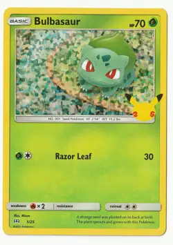 Bulbasaur 001/025 Holo - Pokemon McDonald's 25th Anniversary Promos (LP) - Image 1