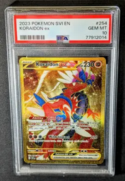 2023 Pokemon Koraidon SVI EN : Scarlet & Violet #254 Hyper Rare Ex PSA 10 GEM MT - Image 3