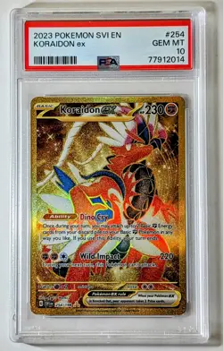 2023 Pokemon Koraidon SVI EN : Scarlet & Violet #254 Hyper Rare Ex PSA 10 GEM MT - Image 4