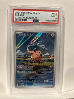 Cufant 076/064 Shrouded Fable 2024 - Pokemon Holo Illustration Rare PSA 9 - Image 1