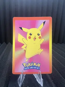 Pikachu Vintage Pocket Monsters Vending HOLO Prism Sticker Bandai 1999 Nintendo - Image 2