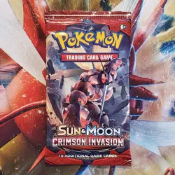 S&M Crimson Invasion Booster Pack - Pokemon Cards - New & Sealed - Lot #330 - Image 1