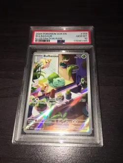 Pokemon Bulbasaur 143/142 Sv07 Stellar Crown Illustration Rare PSA 10 - Image 1
