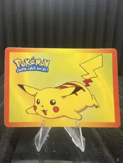 Pikachu Vintage Pocket Monsters Vending HOLO Prism Sticker Bandai 1999 Nintendo - Image 2