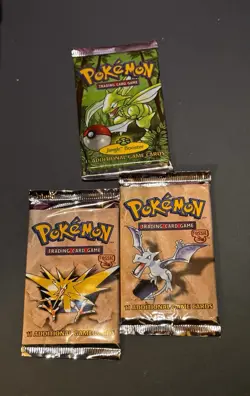 Pokemon Jungle and Fossil Booster Packs Sealed - Image 1