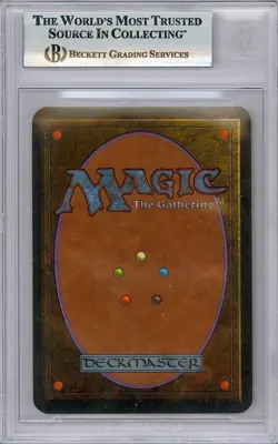 MAGIC THE GATHERING ANKH OF MISHRA 1993 ALPHA CARD Beckett Graded NM/MT 8 - Image 2