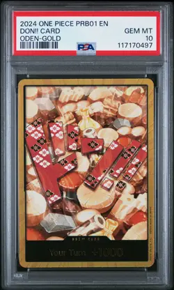 2024 ONE PIECE PRB01-PREM BOOSTER -ONE PIECE CARD THE BEST- DON!! CARD PSA 10 - Image 1