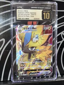 CGC 10 Pristine Zeraora VMAX 219/172 SAR VSTAR Universe s12a Pokemon Card - Image 1