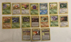 1st Edition Assorted Lot Of 17 Vintage Pokemon Cards | Jungle/ Fossil/Gym - Image 1