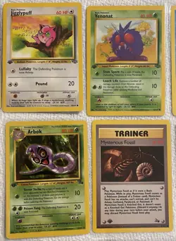1st Edition Assorted Lot Of 17 Vintage Pokemon Cards | Jungle/ Fossil/Gym - Image 3