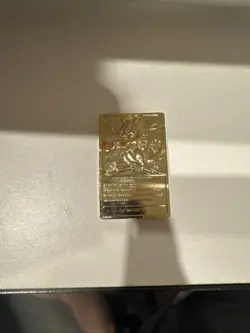 VINTAGE MEWTWO 1999 Burger King/Nintendo Pokemon 23K Gold Plated Trading Card - Image 3