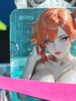 1/1 Only 1 Made Misty Pool Pokemon NSFW Topless Lonestar Customs Waifu Card - Image 2