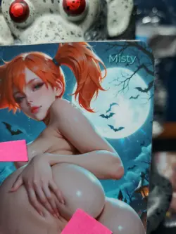 1/1 Only 1 Made Misty Butt Pokemon Halloween NSFW Topless Lonestar Customs Card - Image 4