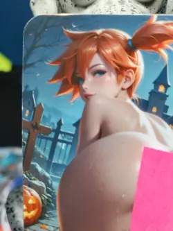 1/1 Only 1 Made Misty Butt NSFW Pokemon Halloween Topless Lonestar Customs Card - Image 2