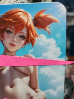 1/1 Only 1 Made Misty Beach 1 Pokemon NSFW Topless F/N Lonestar Customs Card - Image 3