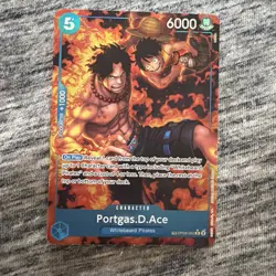 Portgas D Ace OP08-052 Treasure Rare Royal Blood One Piece Card Game - Image 1