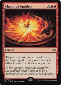 Chandra's Ignition R Magic Origins 137 LP-NM MTG - Image 1