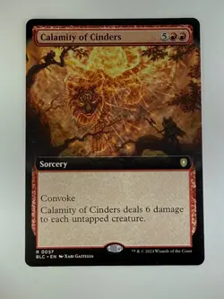 Calamity of Cinders Extended Art Bloomburrow Commander #0047 Mint MTG - Image 1