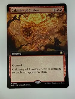 Calamity of Cinders Extended Art Bloomburrow Commander #0047 Mint MTG - Image 2