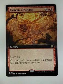 Calamity of Cinders Extended Art Bloomburrow Commander #0047 Mint MTG - Image 3