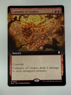 Calamity of Cinders Extended Art Bloomburrow Commander #0047 Mint MTG - Image 4